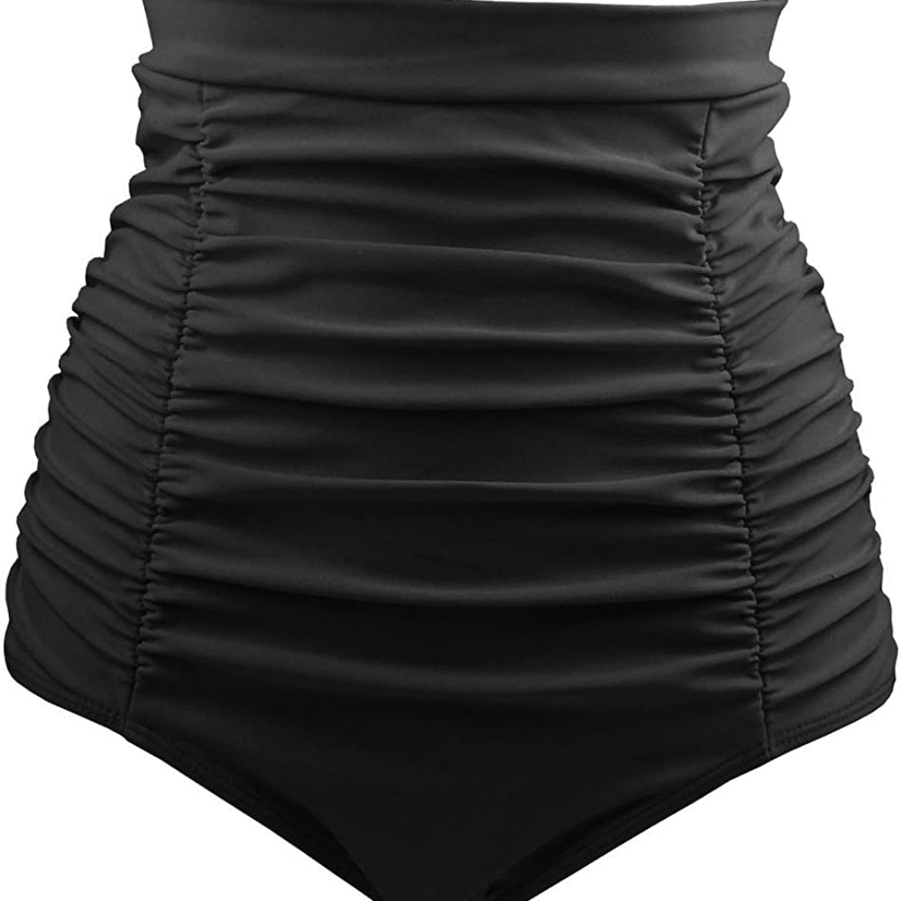 Hgh waist bikini bottom.
